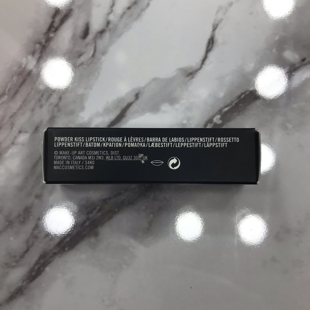 Mac Powder Kiss Lipstick Burning Love - Picture 7 of 8